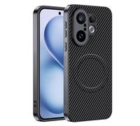 CAUHENYEE Coque pour Vivo X200 FE 5G, [Triple Protection] Antichoc, Absorbe Les Chocs, Protection d'objectif d'appareil Photo - Coque magnétique pour Vivo X200 FE 5G, Fibre de Carbone