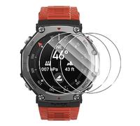 CAUHENYEE Film de Protection pour Amazfit T-Rex 3 48mm Verre Trempé, Pack de 3 Films de Protection en Verre HD Clear Screen Protector pour Amazfit T-Rex 3 48mm, Anti-Rayures