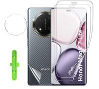 CAUHENYEE Film de protection pour Honor Magic 7 Lite, 2 films souples en TPU + 1 film pour verres en verre trempé + 1 installation facile, [reconnaissance des empreintes digitales]
