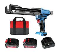 Caulking Gun Cordless Electric Double Cartridge Epoxy with 2 x 12V 2.0 Batteries and Charger Supplied