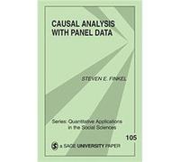 Causal Analysis with Panel Data by Steven Eric Finkel Steven E. Finkel (Auteur)