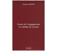 Cause De L'engagement Et Validité Du Contrat