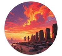 Causeway du géant 1000 Pièces Puzzles Classiques Puzzles Ronds pour Enfants Décompression Jeu D'Intelligence De l'art De La DécoRat ION Moderne 1000pcs (67.5x67.5cm)