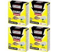 CAUSSADE 8 Boîtes Anti Souris Pré-Appâtées Foudroyant - Prêt à Poser - Lieux secs & humides - Une Ingestion Suffit - Fabriqué en France - 80g CASABOIT2X4 (8 boites)