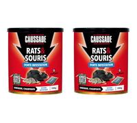 Caussade Anti Rats & Souris - Efficacité Radicale - Lieux secs - 6 Sachets céréales - Prêt à l'emploi - Une Ingestion Suffit - 150g CARSC150N (300g)