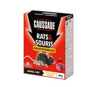 CAUSSADE Anti Rats & Souris - Efficacité Radicale - Lieux très humides - 6 Appâts Blocs - Prêt à l'emploi - Une Ingestion Suffit - Fabriqué en France - 180g - CARSBL180