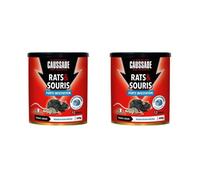 CAUSSADE Anti Rats & Souris - Efficacité Radicale - Tous Lieux- 24 Blocs Flocoumafène - Prêt à l'emploi 600g CARSPT300X2