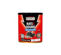 CAUSSADE Anti Rats & Souris - Forte Infestation - Lieux secs & humides - 10 Sachets pâtes Fluorescents - Prêt à l'emploi - Une Ingestion Suffit - Fabriqué en France - 150g - CARSPT150N