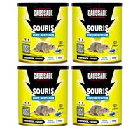Caussade Anti-Souris - Forte Infestation - Lieux secs & humides - 10 Sachets pâtes - Prêt à l'emploi - Une Ingestion Suffit - Fabriqué en France - 100g - CASAPT10N (400g)