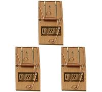 Caussade CASTAPVR Tapette Souris Facile et Economique, en Bois|Intérieur et Extérieur (Lot de 3)