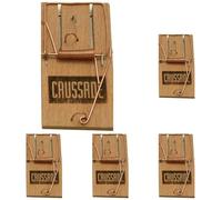 Caussade CASTAPVR Tapette Souris Facile et Economique, en Bois|Intérieur et Extérieur (Lot de 5)