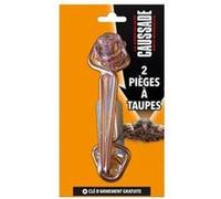 CAUSSADE Pièges à Taupes Kit 2 Pièges 2 Tendeurs et Clé d'armement Economique et Radical CATPIEGE, Noir
