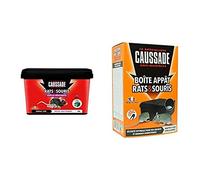 Caussade KIT Rats/Souris Appâts + Boîte Appât