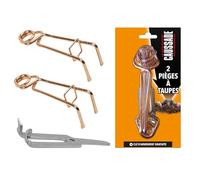CAUSSADE Lot de 2 Pièges à Taupes - Pièges + Tendeurs + Clé