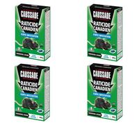 CAUSSADE Lot de 4 Raticides Canadien - 4x40 Pièces - Forte Infestation - Prêt à l'Emploi CARPT400X4