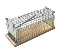 CAUSSADE Nasse à Rats - Piège à Rats - Cage pour capturer Rats - Socle Bois certifié FSC - Réutilisable - Intérieur & Extérieur CARNASSBN