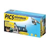 CAUSSADE Pics Anti Pigeons -1 Mètre de Protection - Facile à Installer - Discret - Anti Pigeons, Moineaux, Mouettes, Cordeaux, Etourneaux, IREPOIPIC