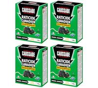 Caussade Raticide Canadien - Anti Rats - Efficacité Radicale - Lieux secs - 7 Sachets céréales - Spécial Rats Résistants - Une Ingestion Suffit - Fabriqué en France - 140g CARCDF140 (560g)