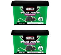 CAUSSADE Raticide Canadien Anti-Rats & Souris - 30 Blocs - 600g | Efficacité Radicale - Lieux Très Humides - Prêt à l'Emploi - Une Ingestion Suffit - France - CARBL300NX2
