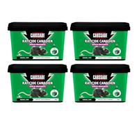 CAUSSADE Raticide Canadien Anti-Rats & Souris - 60 Blocs - 1200g | Efficacité Radicale - Lieux Très Humides - Prêt à l'Emploi - Une Ingestion Suffit - France - CARBL300NX4