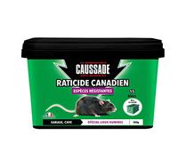 CAUSSADE Raticide Canadien - Anti Rats & Souris - Efficacité Radicale - Lieux très humides - Appâts Blocs - Prêt à l'emploi - Une Ingestion Suffit - Fabriqué en France - 15 Blocs - 300g CARBL300N
