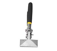Cauteur de main CheoTime, outil avec pinces pliantes en alliage en acier en acier à poignée en caoutchouc pour conception de fenêtre HVAC flexible en feuille (80 mm (droit))