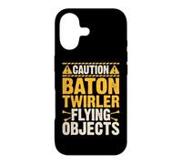 Caution Baton Twirler Flying Objects Coque pour iPhone 17