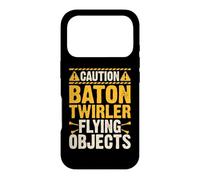 Caution Baton Twirler Flying Objects Coque pour iPhone 17 Pro
