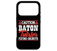 Caution Baton Twirler Flying Objects Coque pour iPhone 17 Pro