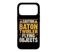 Caution Baton Twirler Flying Objects Coque pour iPhone 17 Pro Max