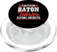 Caution Baton Twirler Flying Objects PopSockets PopGrip pour MagSafe