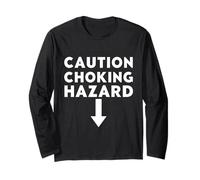 Caution Choking Hazard Funny Meme Laugh Flèche Manche Longue