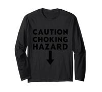 Caution Choking Hazard Funny Meme Laugh Flèche Manche Longue