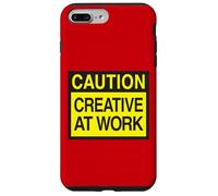 Caution Creative at Work - Funny Artist Design Coque pour iPhone 7 Plus/8 Plus