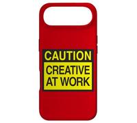 Caution Creative at Work - Funny Artist Design Coque pour iPhone Air