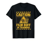 Caution Film Buff In Training Movie Lover T-Shirt
