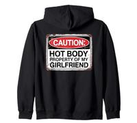 Caution Hot Body Property of My Girlfriend Sweat à Capuche