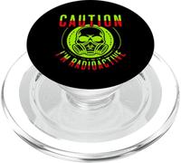 Caution I'm Radioactive Funny Cancer Warrior Chemo Radiation PopSockets PopGrip pour MagSafe