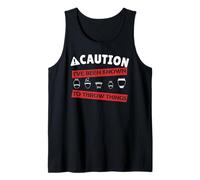 « Caution I've Been Known to Throw Things Pottery Meme on Back » Débardeur