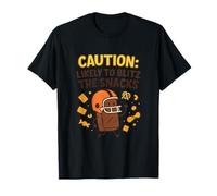 Caution Likely to Blitz The Snacks Football Humour T-Shirt