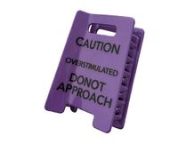 Caution Pince à cheveux surstimulée pour femme, violet, taille L | Barrettes au design unique pour cheveux - Ajoute du plaisir à votre tenue pour un confort quotidien lors d'une fête