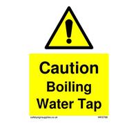 Caution Robinet d'eau bouillante