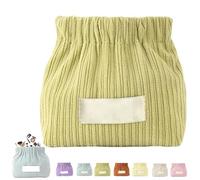 Cautiousm Corduroy Elastic Hair Tie Organizer, Corduroy Elastic Hair Tie Organizer, Multi-purpose Small Storage Bag, Daily Portable Travel Storage Bag (Green)