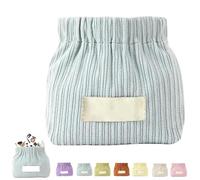 Cautiousm Corduroy Elastic Hair Tie Organizer, Corduroy Elastic Hair Tie Organizer, Multi-purpose Small Storage Bag, Daily Portable Travel Storage Bag (Blue)