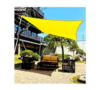 Cauve de Voile de Teinte Solaire, Garden Shade Sail Res résistant à l'extérieur Sundor Suncreen Arigue Rectangle avec Bloc UV de Corde pour Le Patio Pergola Balcony Carport Party, Jaune 3x3m 4X