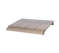 Cauvet auvent de porte - Couvercle de teinte d'entrée, Bouclier de fenêtre extérieur | Refuge sur la protection solaire, panneau de carbonate en poly poids léger avec supports de blocage UV pour la po