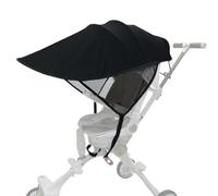Cauvet de soleils de poussette, canopée poussette protectrice anti-UV 30x28 pouces avec maille latérale pour marcher en plein air, produits pour bébé