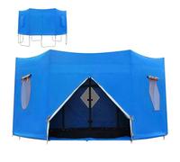 Cauvet de trampoline pliable - Soleil respirant et couvercle de pluie, tente de trampoline extérieure | Top à maille durable, écran rond résistant aux intempéries, module d'abri de protection de confi