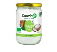 CAUVIN - Huile Vierge de Noix de Coco Bio Qualité Premium, Idéale cuisson et pâtisserie, 500ml