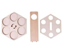 CAV SERVICE-Carrousel à bière Enzo en bois naturel twist Cav Service - 19 x 23,5 cm